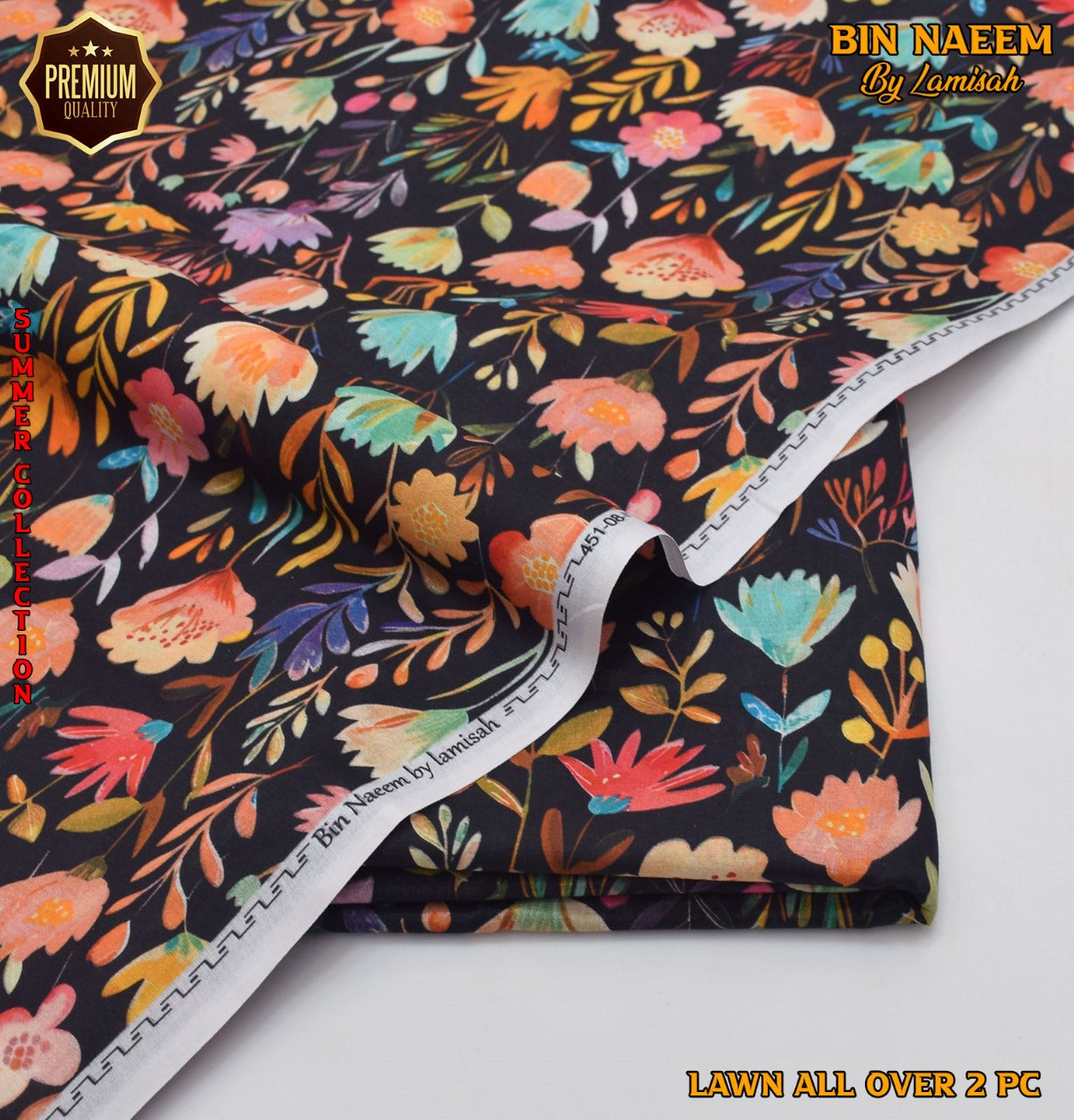 2 Piece Lawn Air Jet Printed Suit