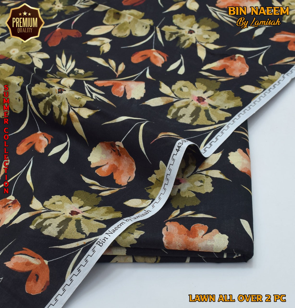 2 Piece Lawn Air Jet Printed Suit