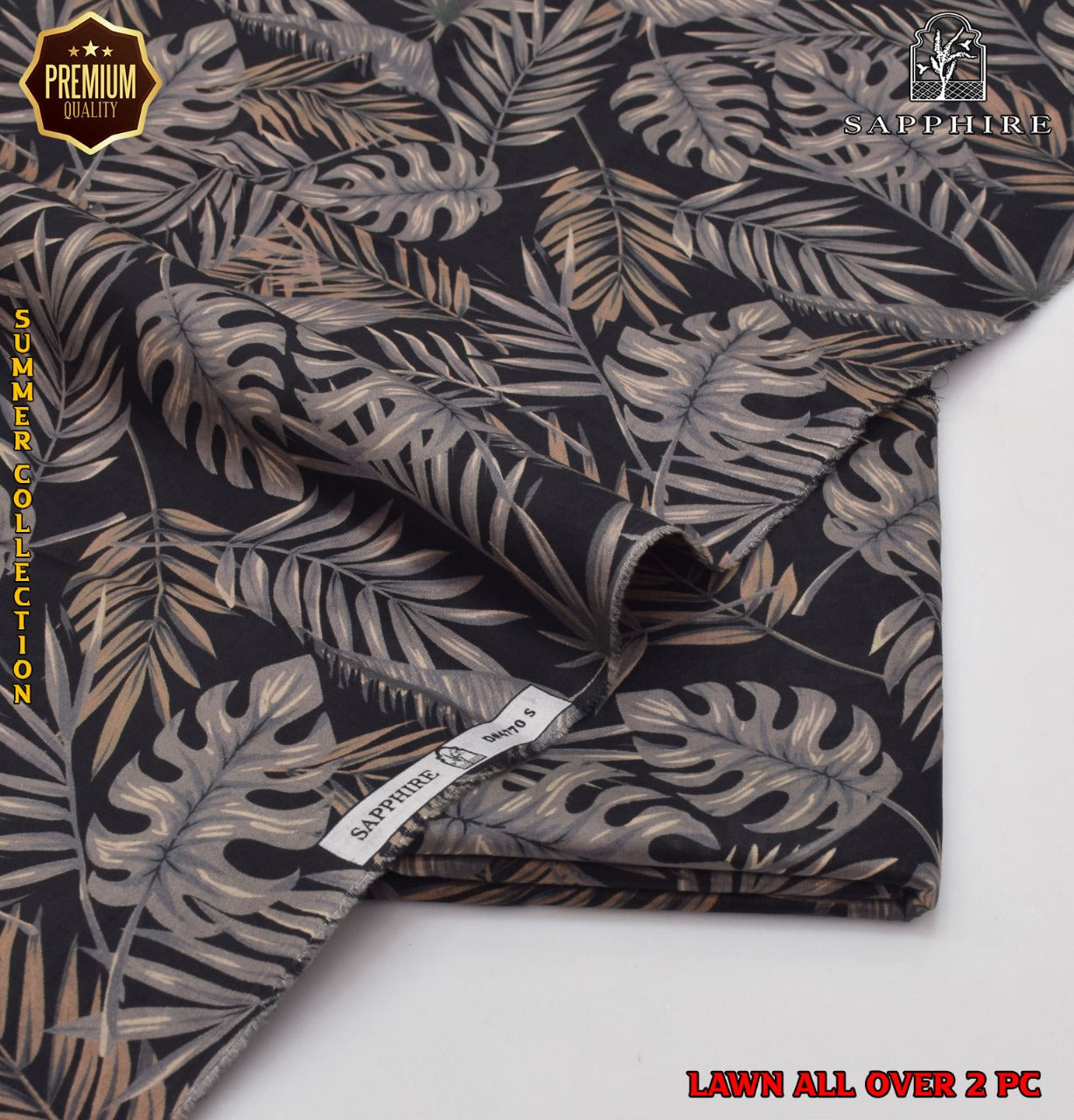 2 Piece Lawn Air Jet Printed Suit