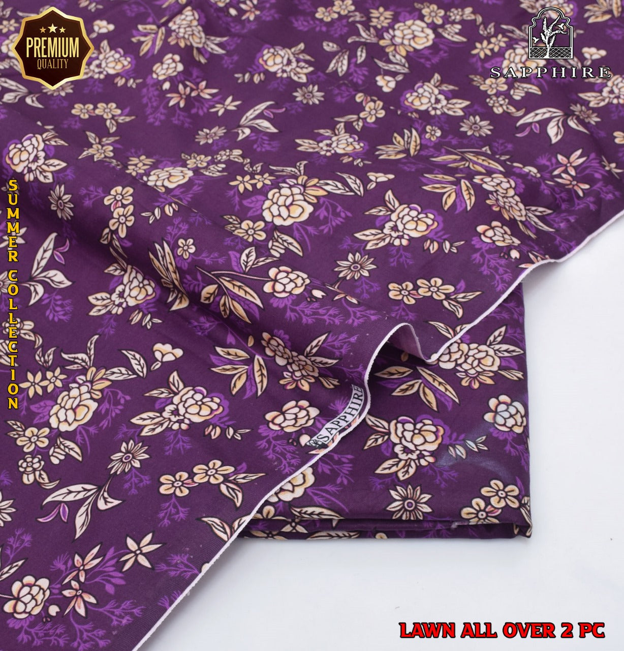2 Piece Lawn Air Jet Printed Suit