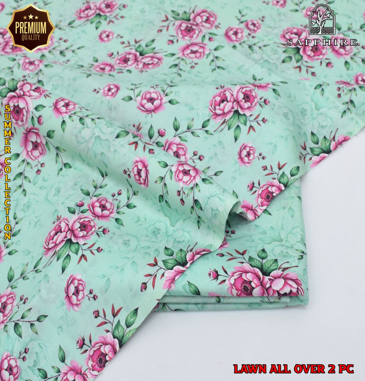2 Piece Lawn Air Jet Printed Suit