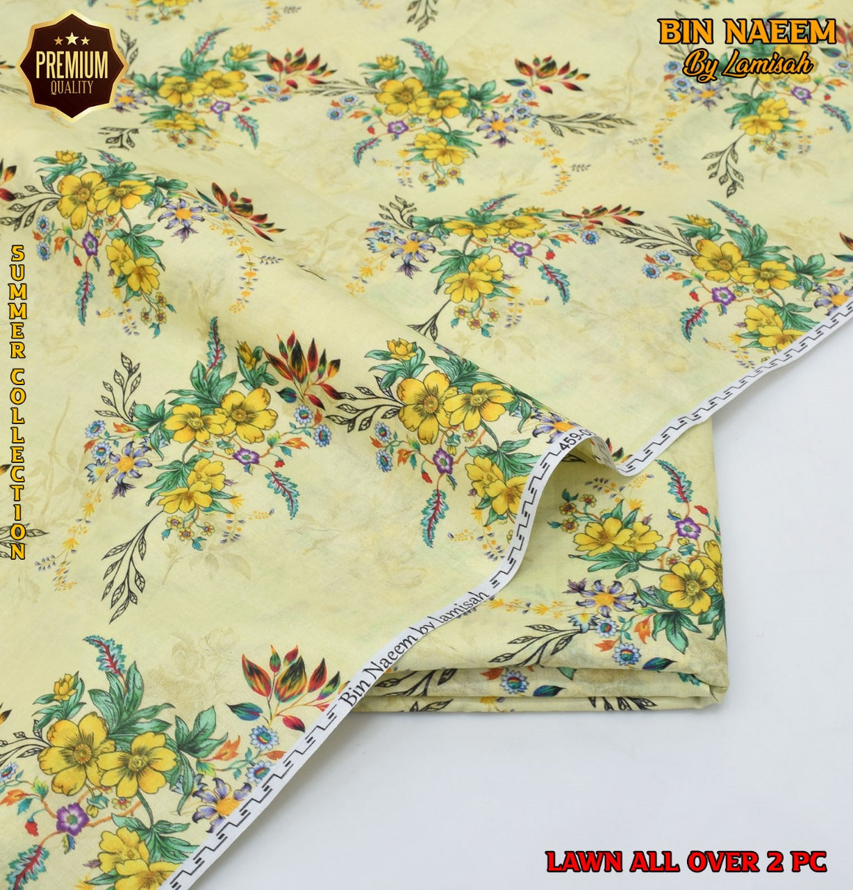 2 Piece Lawn Air Jet Printed Suit