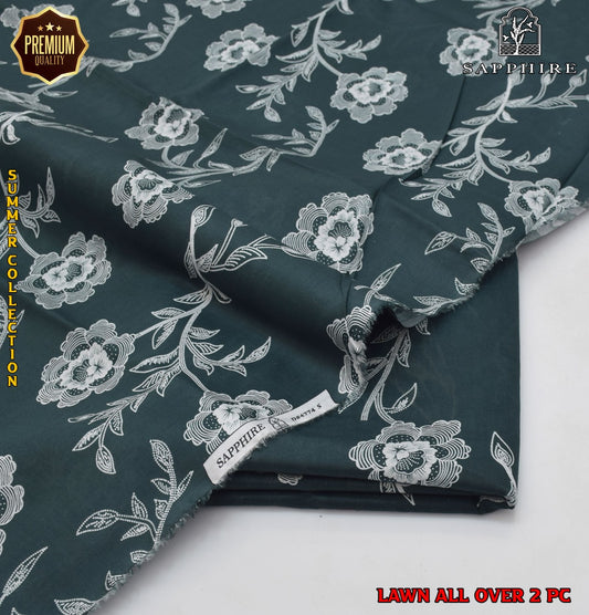 2 Piece Lawn Air Jet Printed Suit