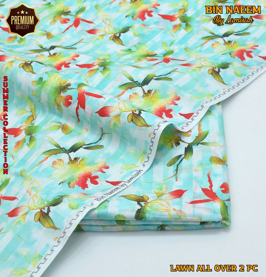 2 Piece Lawn Air Jet Printed Suit