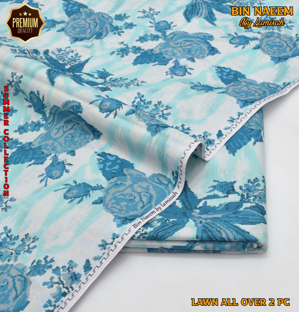 2 Piece Lawn Air Jet Printed Suit