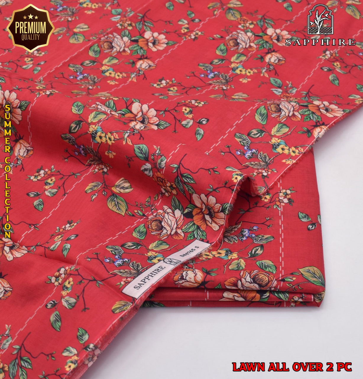 2 Piece Lawn Air Jet Printed Suit