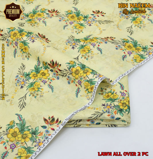 2 Piece Lawn Air Jet Printed Suit