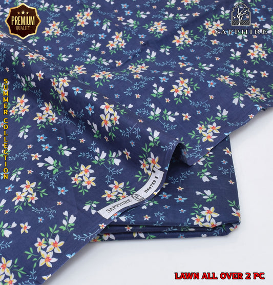 2 Piece Lawn Air Jet Printed Suit