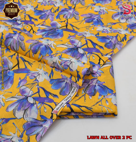 2 Piece Lawn Air Jet Printed Suit