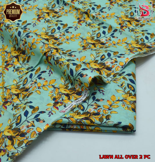 2 Piece Lawn Air Jet Printed Suit
